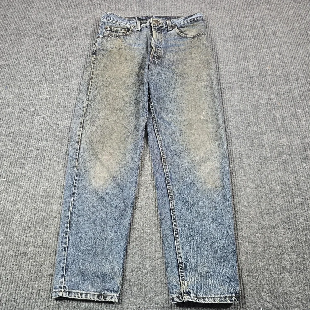 VTG 90s Levis 550 Jeans Men 33x30 Blue Grunge Tapered Relaxed Denim Distress USA